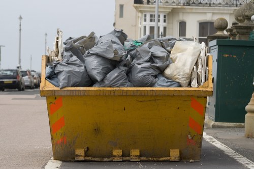 Burwood residential area with clean streets and waste collection services