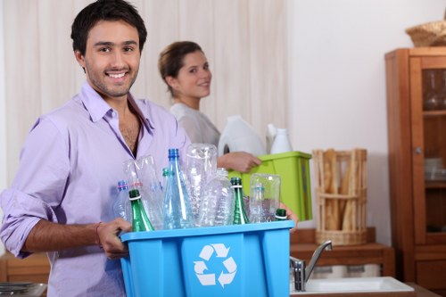 Trash removal professionals collecting waste in Hawthorn