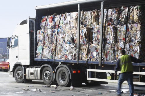 Scheduled trash collection in East Killara residential area