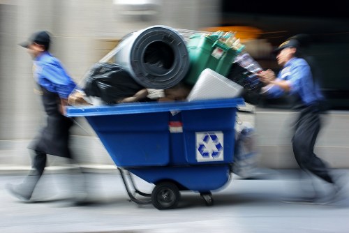 Variety of trash bins for waste separation