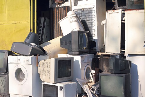 Trucks ready for waste collection in Balwyn community